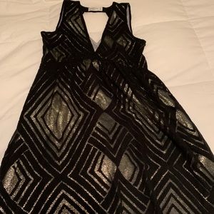 Abercrombie and Fitch black and gold dress